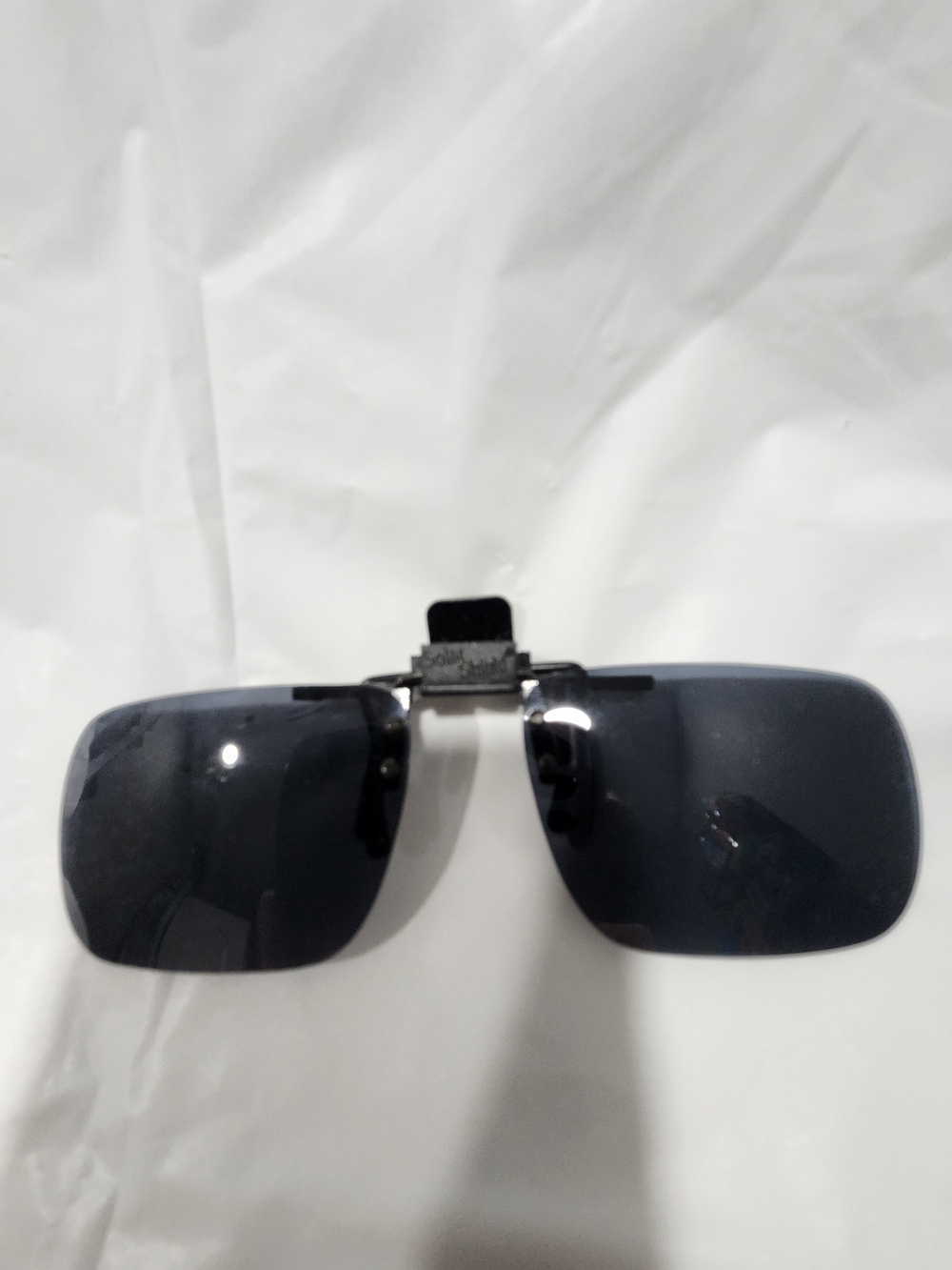 Source Unknown Clip-On Sunglasses Dark Gray Lenses